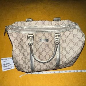 Vintage GUCCI MONOGRAM GG 193603 001998 Hand Bag Purse